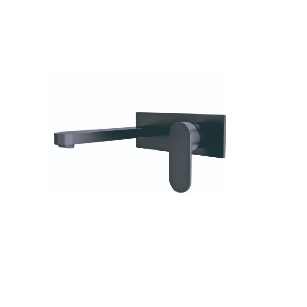 Nero Ecco Wall Basin/Bath Mixer Matte Black NR301310AMB - Wall Mixers & Spouts