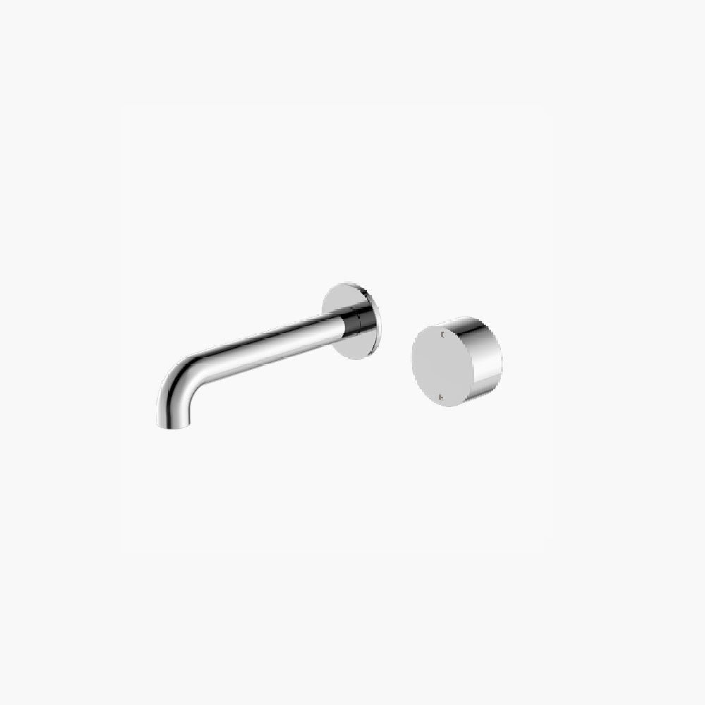 Nero Kara Progressive Wall Basin/Bath Mixer Separate Back Plate 120mm Chrome NR271907a120CH - Wall Mixers & Spouts