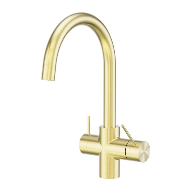 Nero Mecca 3 Way Filtered Mixer Tap Brushed Gold, NR221907EBG