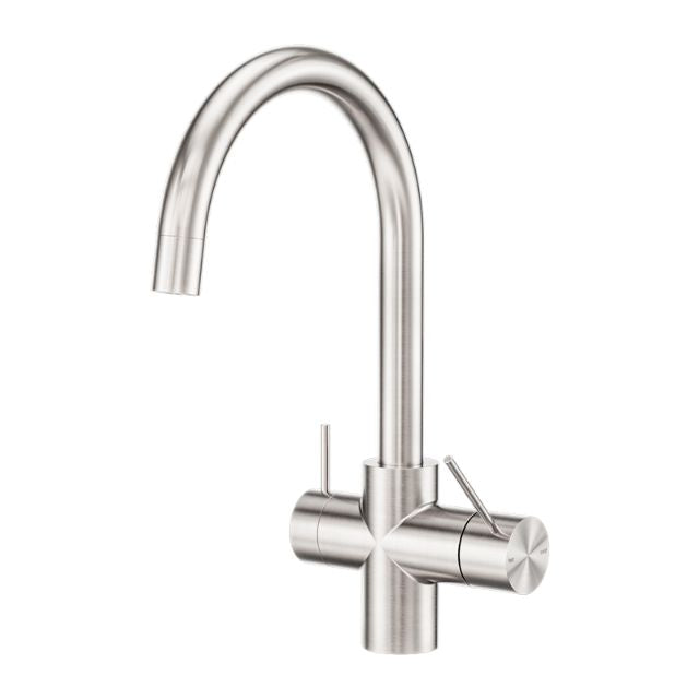 Nero Mecca 3 Way Filtered Mixer Tap Brushed Nickel, NR221907EBN