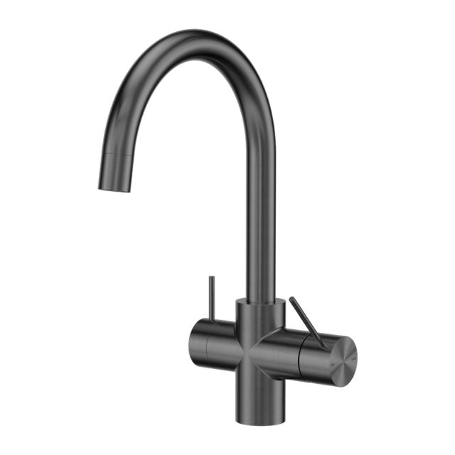 Nero Mecca 3 Way Filtered Mixer Tap Gun Metal, NR221907EGM