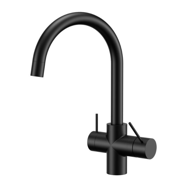 Nero Mecca 3 Way Filtered Mixer Tap Matte Black, NR221907EMB