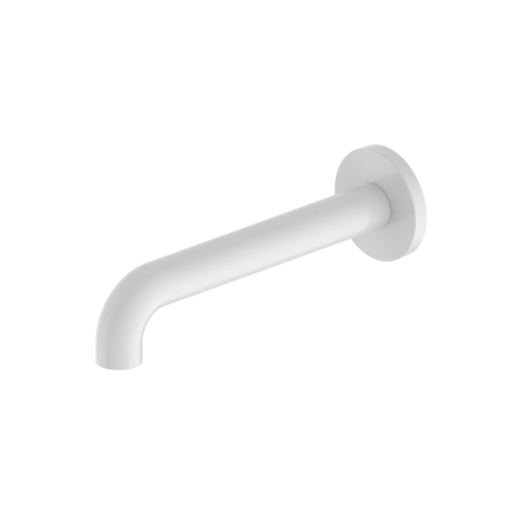 Nero Mecca Basin/Bath Spout Only 185mm Matte White NR221903c185MW - Wall Spouts