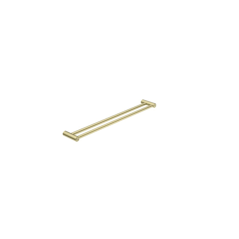 Nero Mecca Care 25mm Grab Double Towel Rail 900mm Brushed Gold NRCR2530DBG - Bathroom Disabled & Aged Care