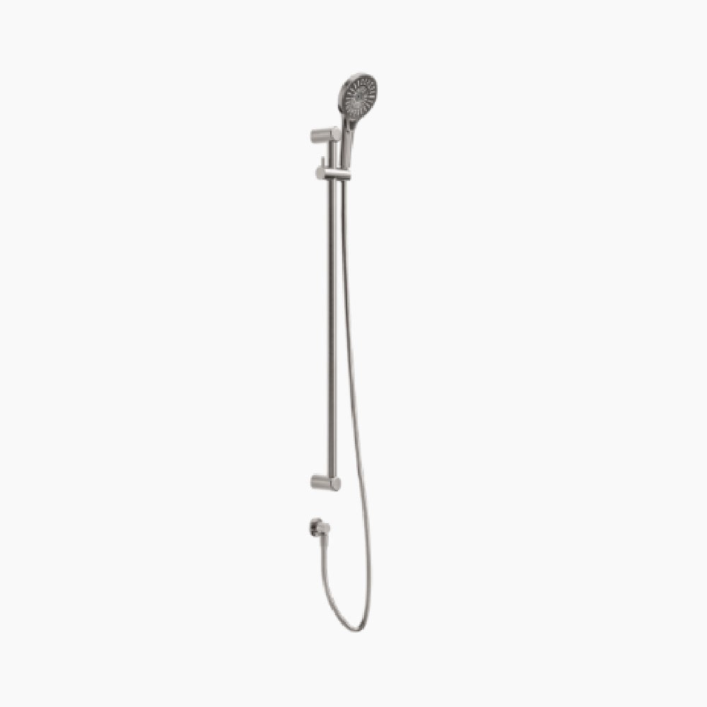 Nero Mecca Care 25mm Grab Rail And Adjustable Shower Rail Set 900mm Brushed Nickel NRCS004BN - Rail Shower