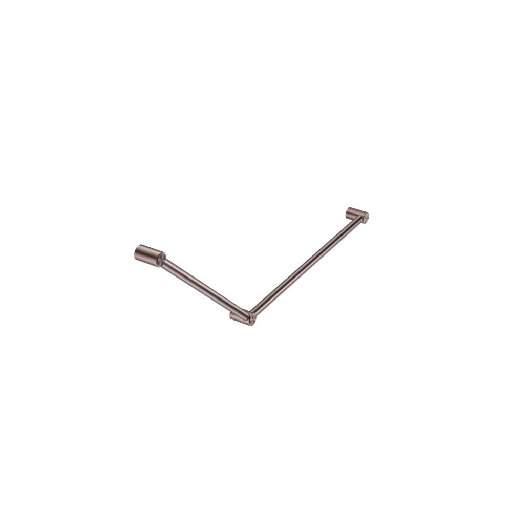 Nero Mecca Care 32mm Dda Grab Rail Set 45 Degree 750X900mm Brushed Bronze NRCR3245BZ - Grab Rail