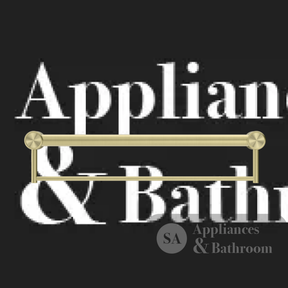 Nero Mecca Care 32mm Grab Rail With Towel Holder 600mm Brushed Gold NRCR3224BBG - Towel Rails