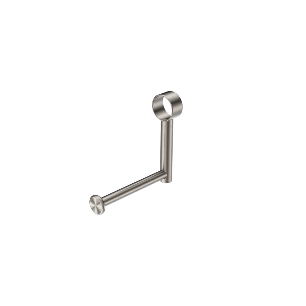 Nero Mecca Care Add On Toilet Roll Holder Brushed Nickel NRCR3286TBN - TOILET ROLL HOLDERS
