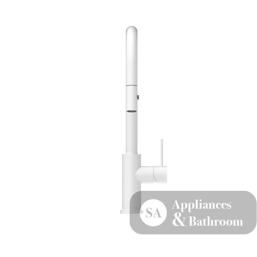 Nero Mecca Pull Out Sink Mixer With Vegie Spray Function Matte White NR221908MW - Kitchen Mixer Taps