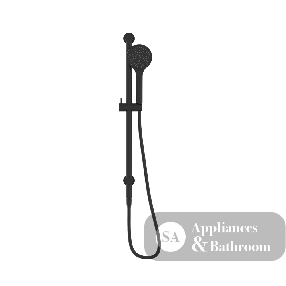 Nero Mecca Rail Shower With Air Shower Matte Black NR221905aMB - Rail Showers