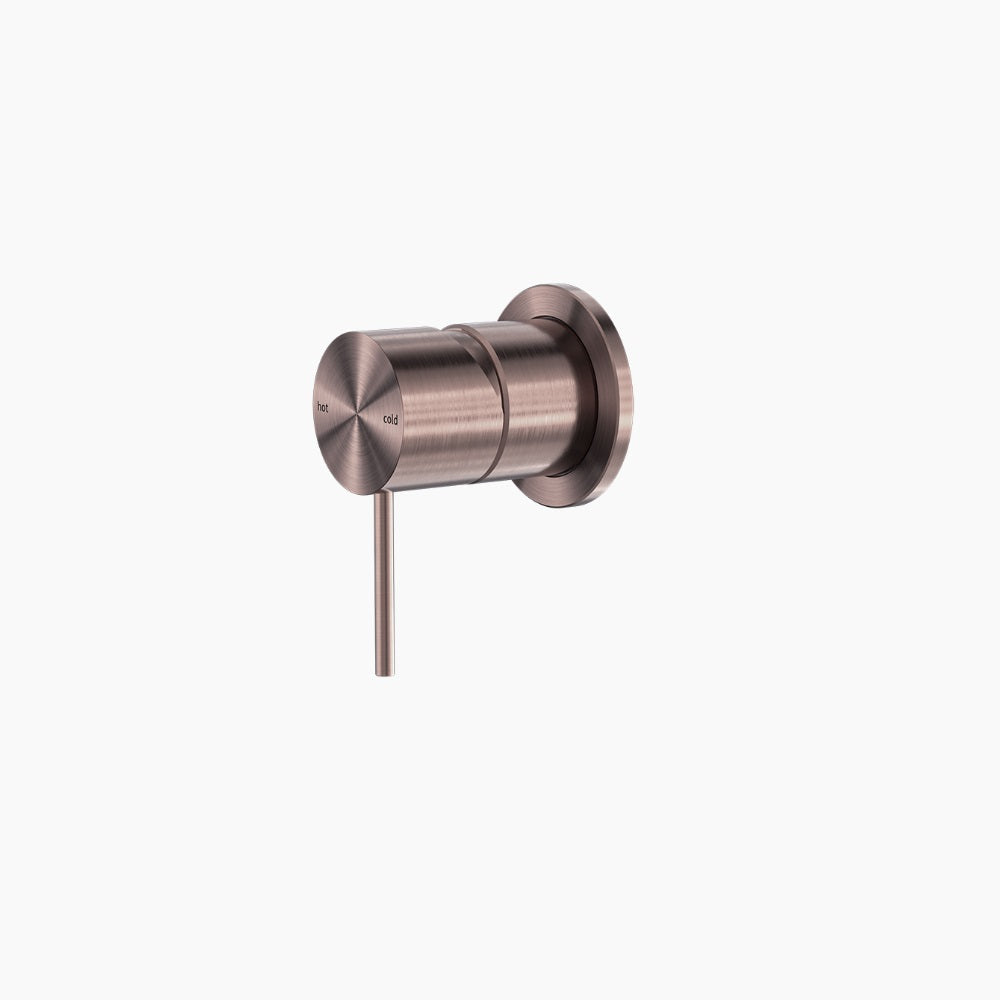 Nero Mecca Shower Mixer 60mm Plate Brushed Bronze NR221911HBZ - Bathroom Wall Mixers