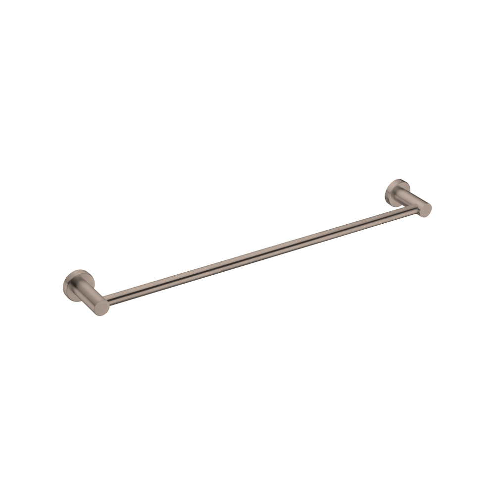 Nero Mecca Single Towel Rail 600mm Brushed Bronze NR1924BZ - Towel Rails