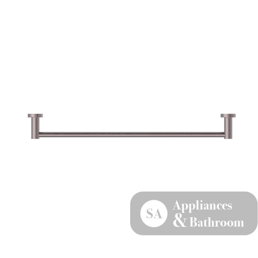 Nero Mecca Single Towel Rail 800mm Brushed Bronze NR1930BZ - Towel Rails