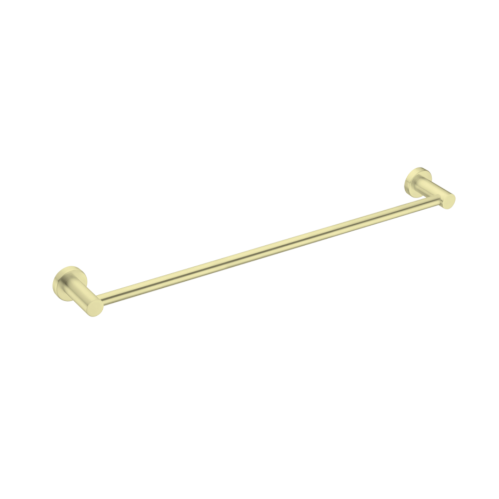 Nero Mecca Single Towel Rail 800mm Brushed Gold NR1930BG - Towel Rails