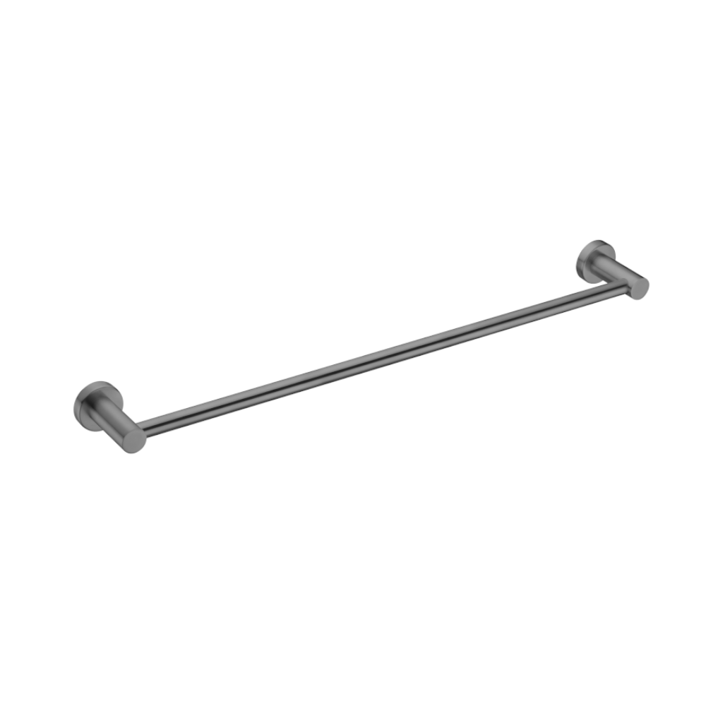 Nero Mecca Single Towel Rail 800mm Gun Metal NR1930GM - Towel Rails