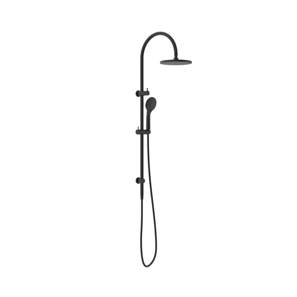 Nero Mecca Twin Shower With Air Shower Matte Black NR221905bMB - Twin Showers