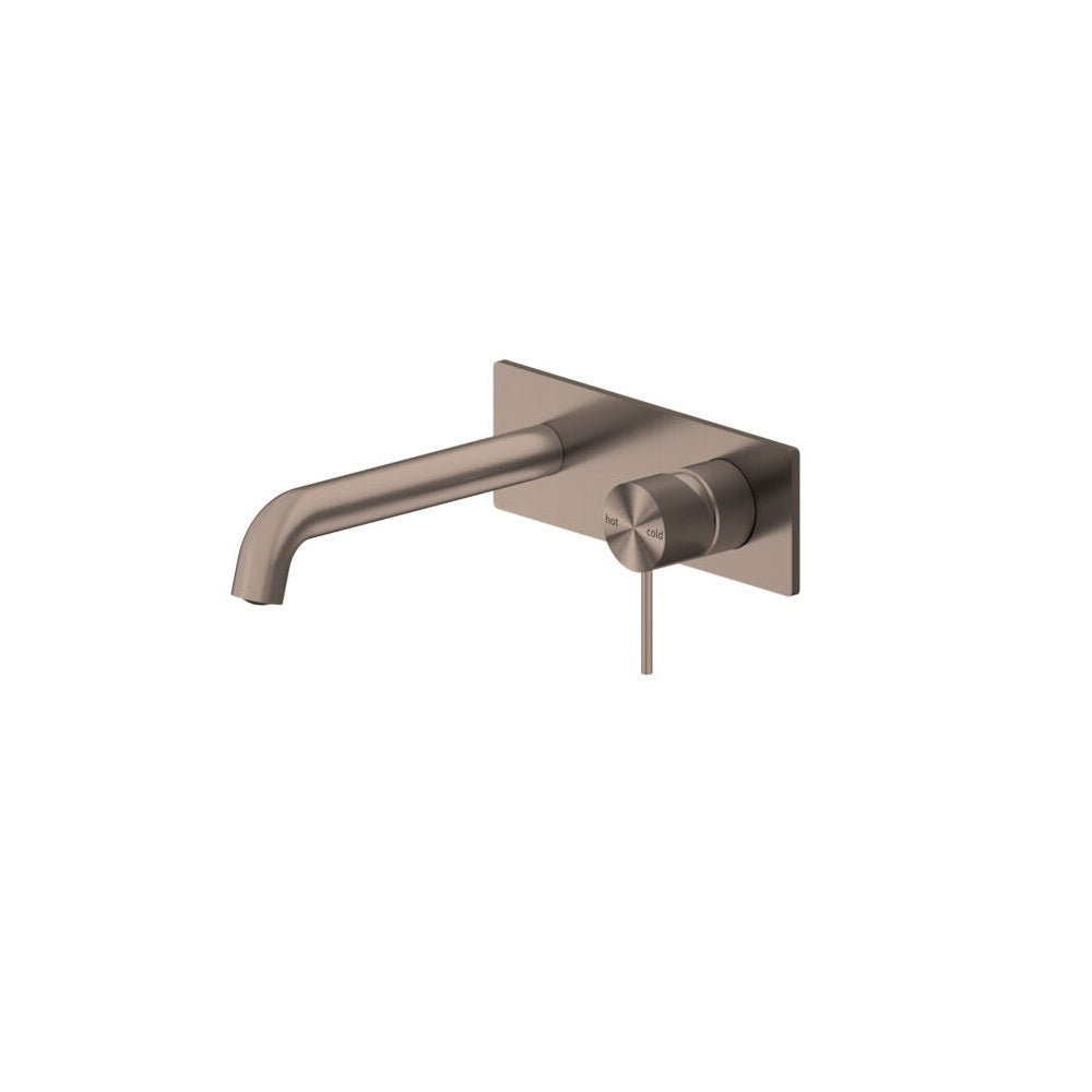 Nero Mecca Wall Basin/Bath Mixer 260mm Brushed Bronze NR221910A260BZ - Wall Mixers & Spouts