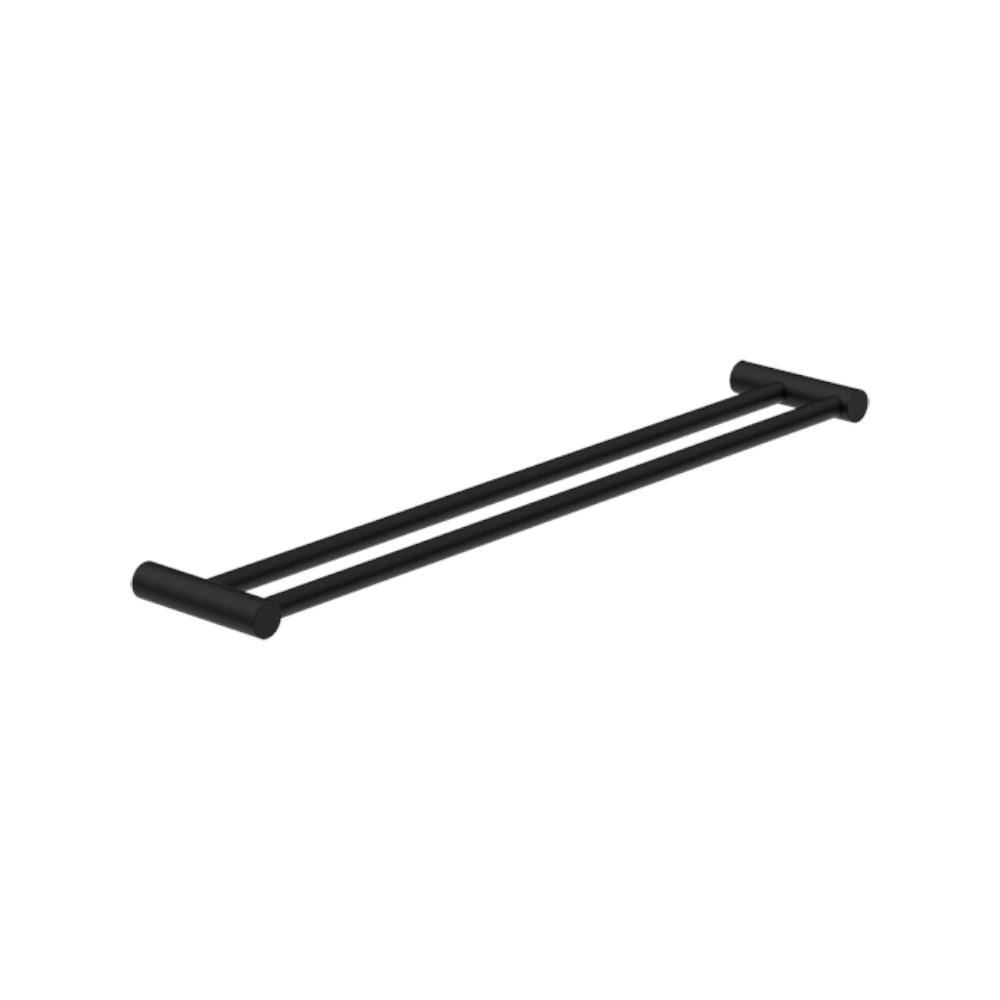 Nero New Mecca Double Towel Rail 600mm Matte Black NR2324DMB - Towel Rails
