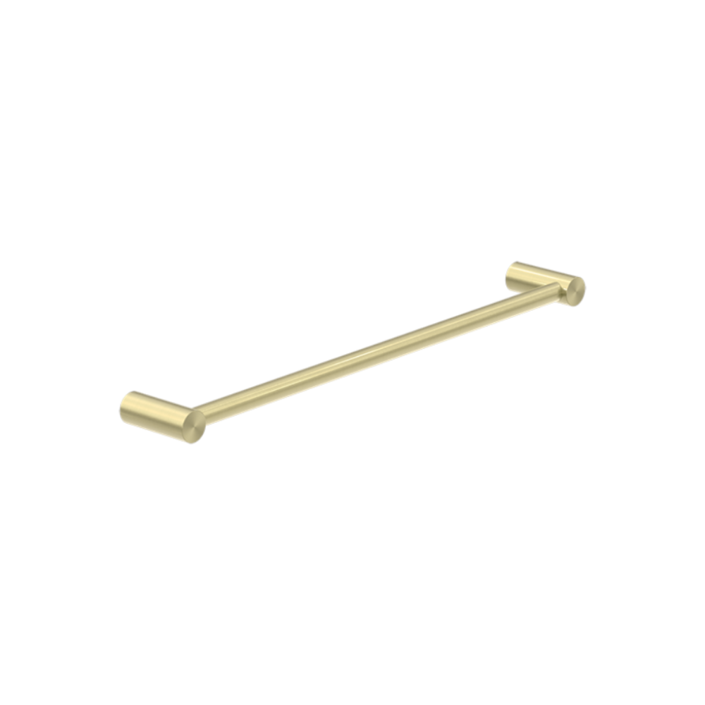 Nero New Mecca Single Towel Rail 600mm Brushed Gold NR2324BG - Towel Rails