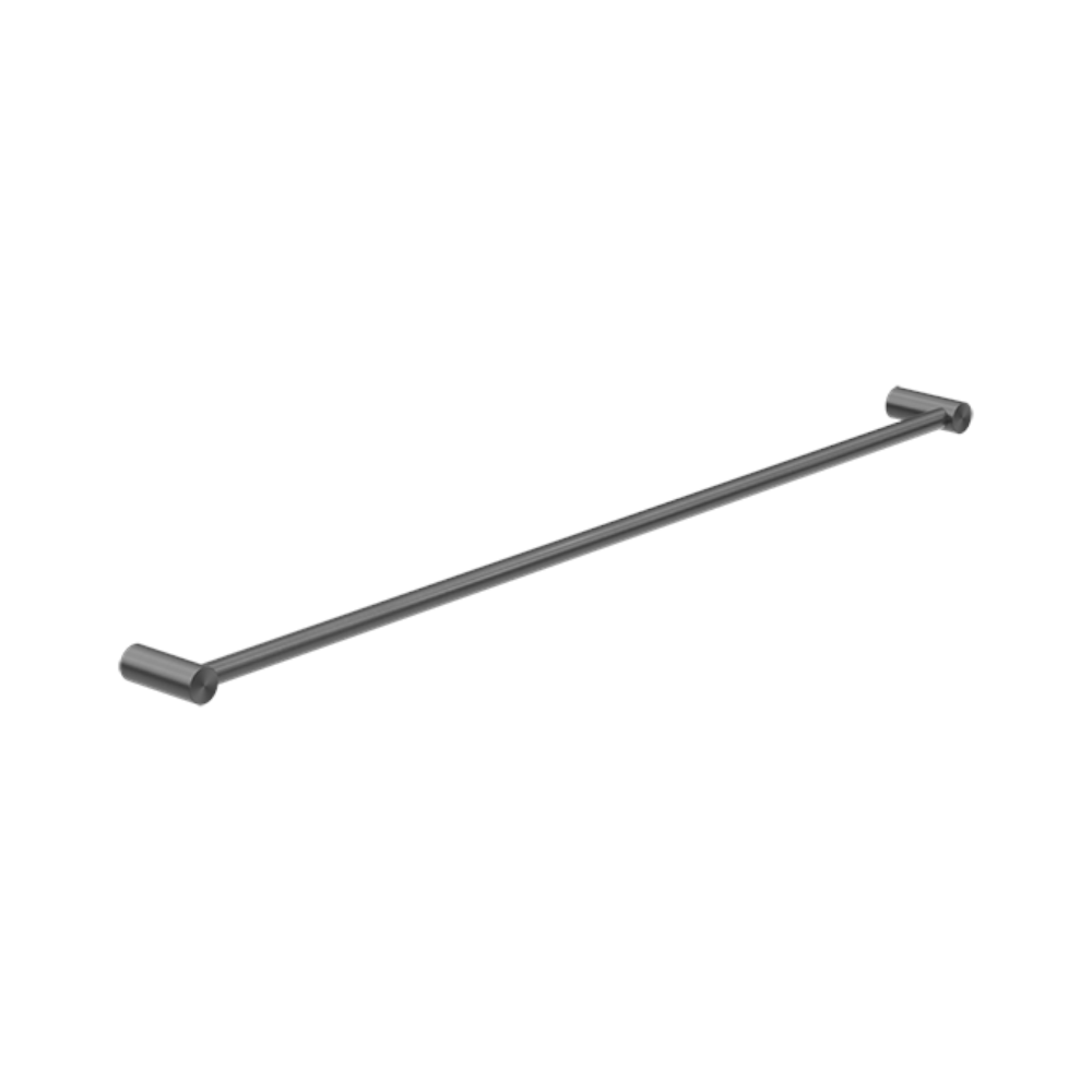Nero New Mecca Single Towel Rail 800mm Gun Metal NR2330GM - Towel Rails