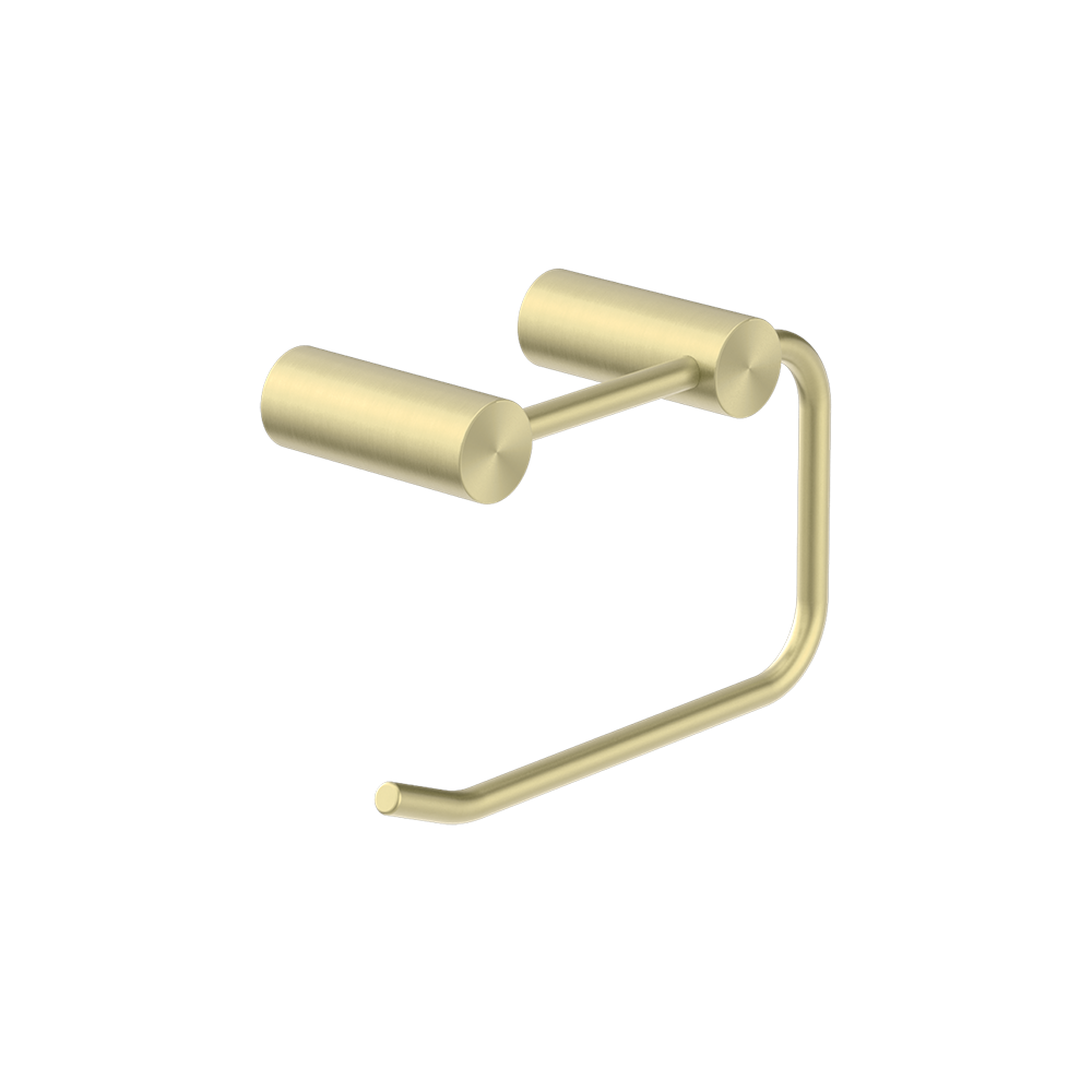Nero New Mecca Toilet Roll Holder Brushed Gold NR2386BG - TOILET ROLL HOLDERS