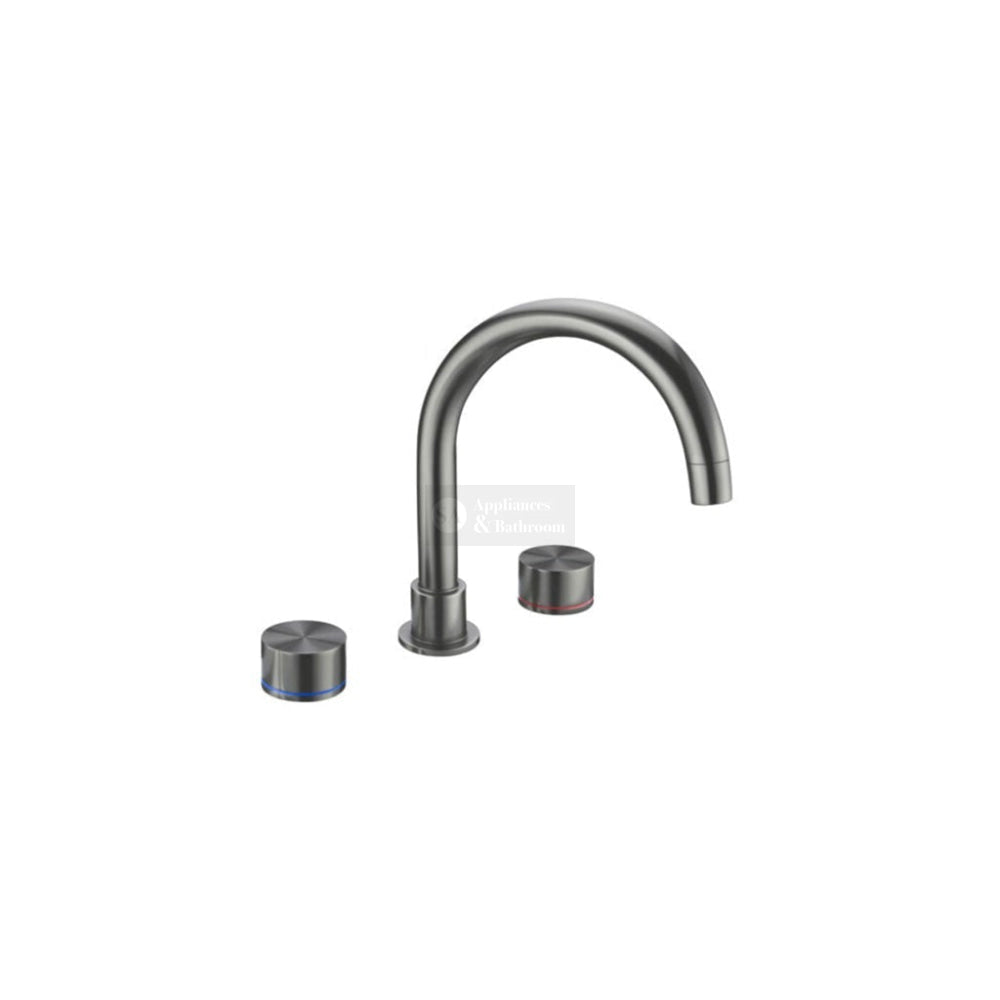 Nero NR211703GM Kara Bath Set - Gunmetal Grey Tapware 3 Piece
