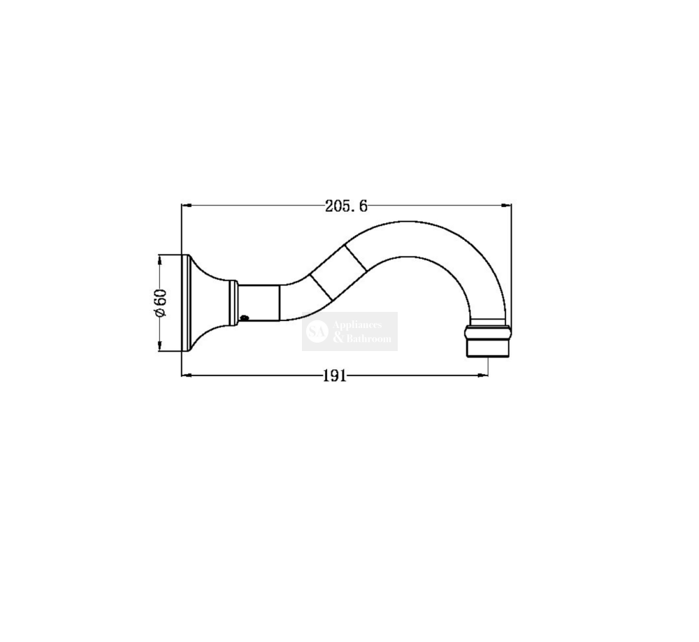Nero NR692103AB York Basin/Bath Spout Only - Aged Brass Basin / Bath Spout