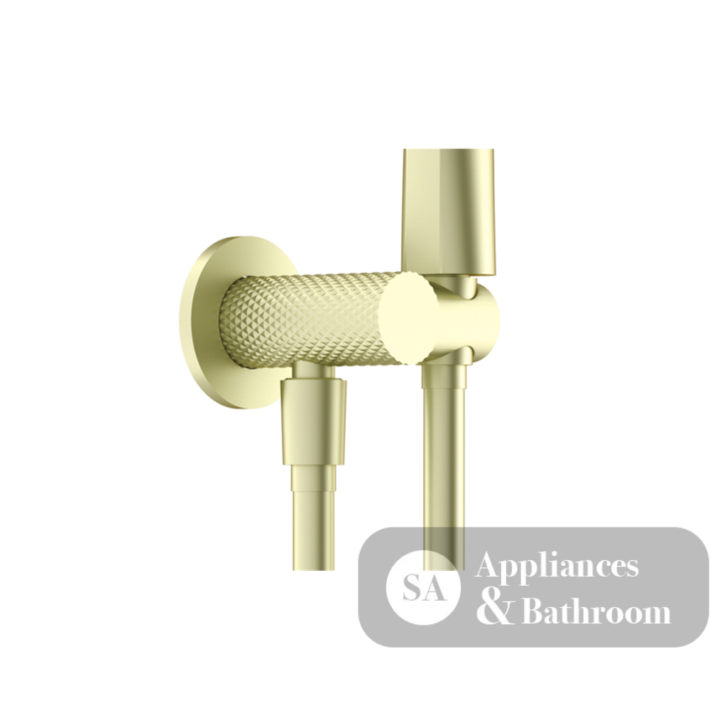 Nero Opal Shower Bracket with Air Shower Brushed Gold NR251905BG - Hand Showers