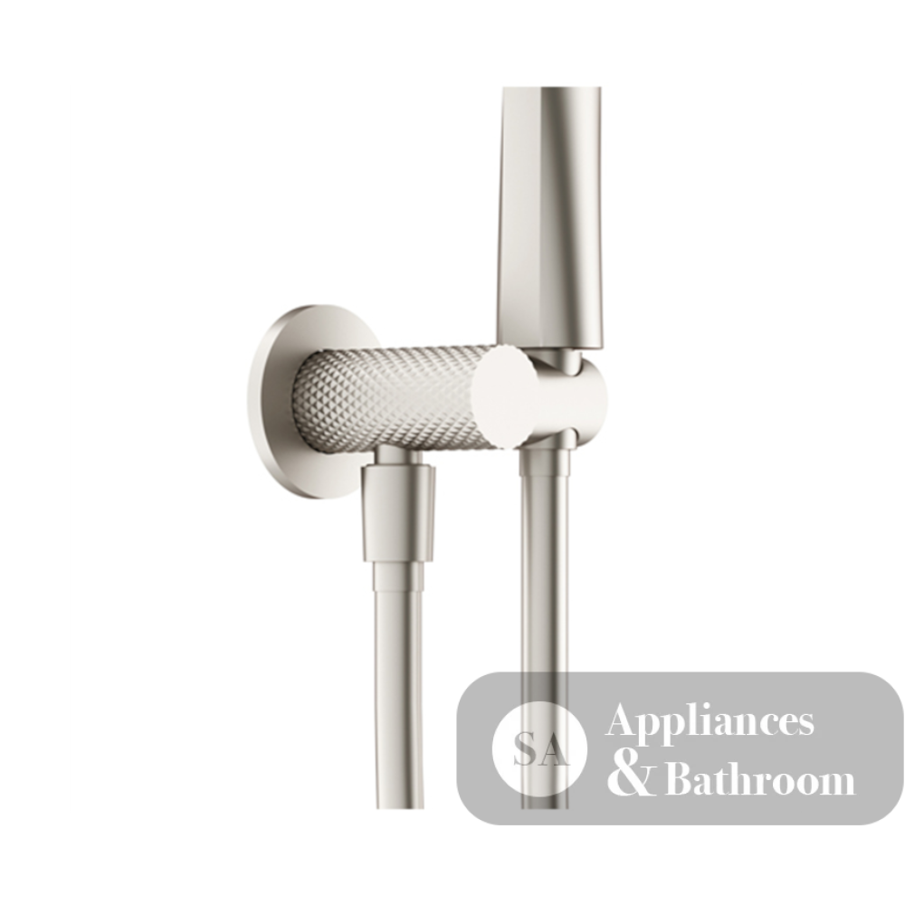 Nero Opal Shower Bracket with Air Shower Brushed Nickel NR251905BN - Hand Showers