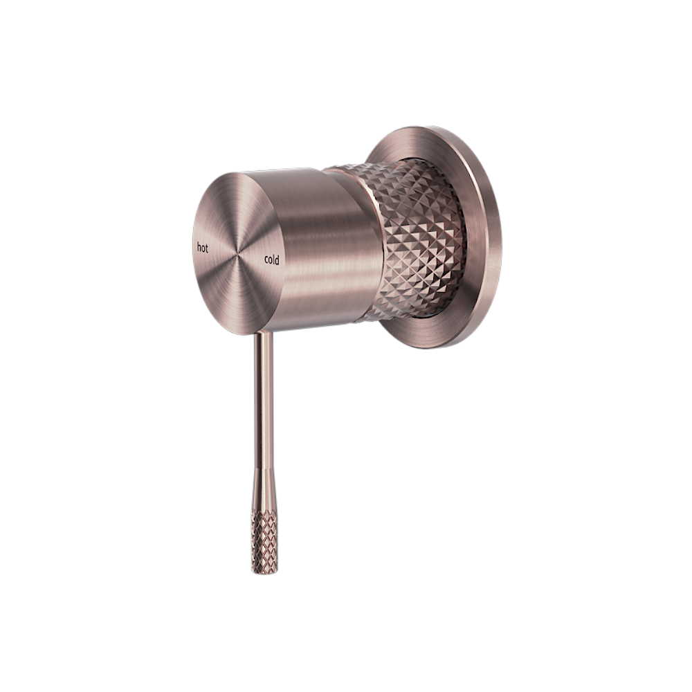 Nero Opal Shower Mixer with 60mm Plate Brushed Bronze NR251909hBZ - Bathroom Wall Mixers