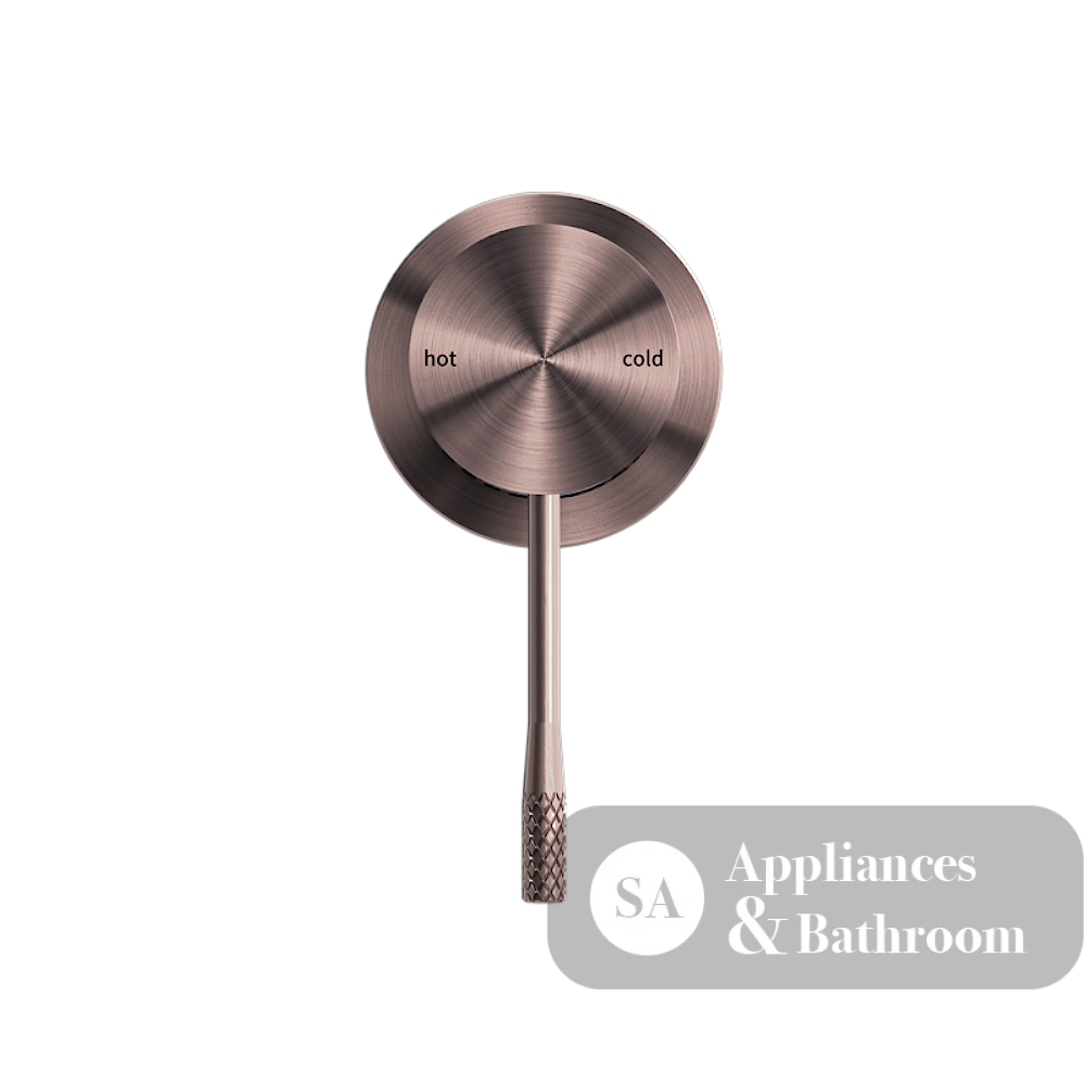 Nero Opal Shower Mixer with 60mm Plate Brushed Bronze NR251909hBZ - Bathroom Wall Mixers