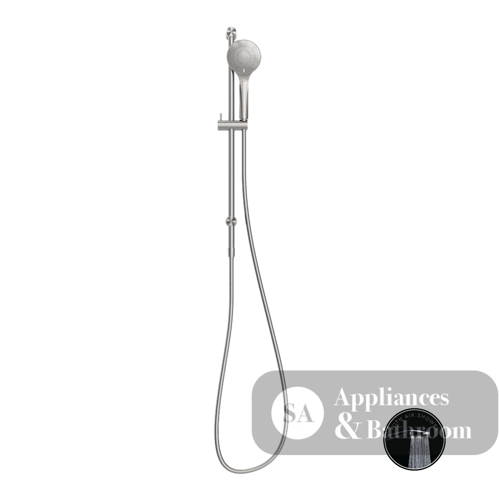 Nero Opal Shower Rail with Air Shower Brushed Nickel NR251905aBN - Rail Showers