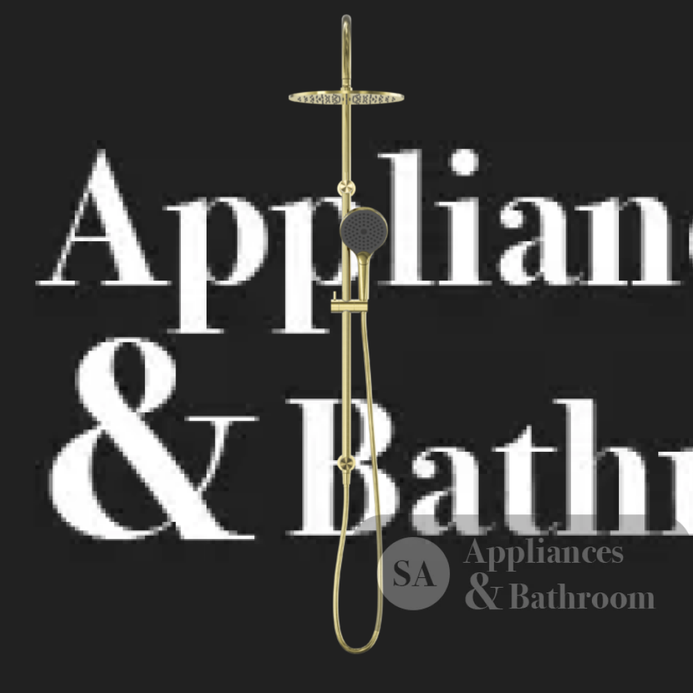 Nero Opal Twin Shower With Air Shower II Brushed Gold NR251905HBG - Twin Showers