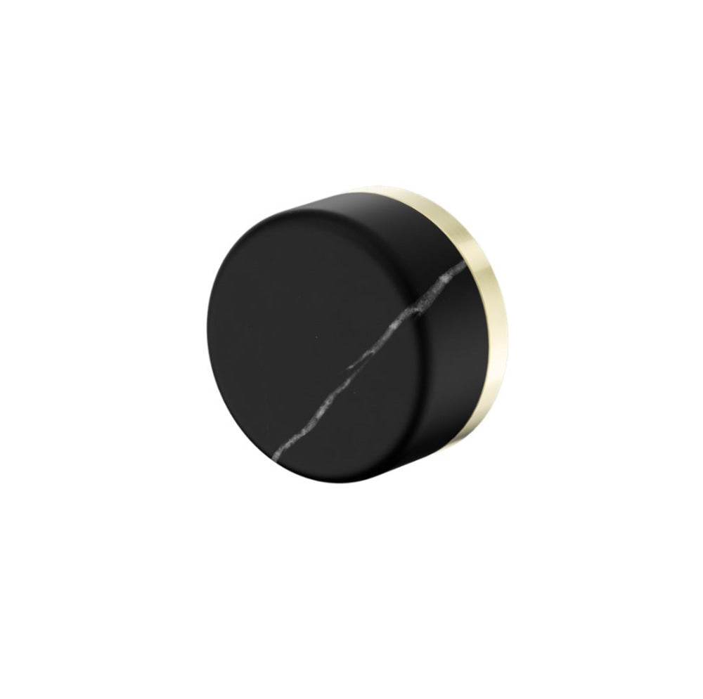 Nero Serenity Progressive Shower Mixer w/ Marquina Black Handle Brushed Gold 24E128BG - Bathroom Wall Mixers