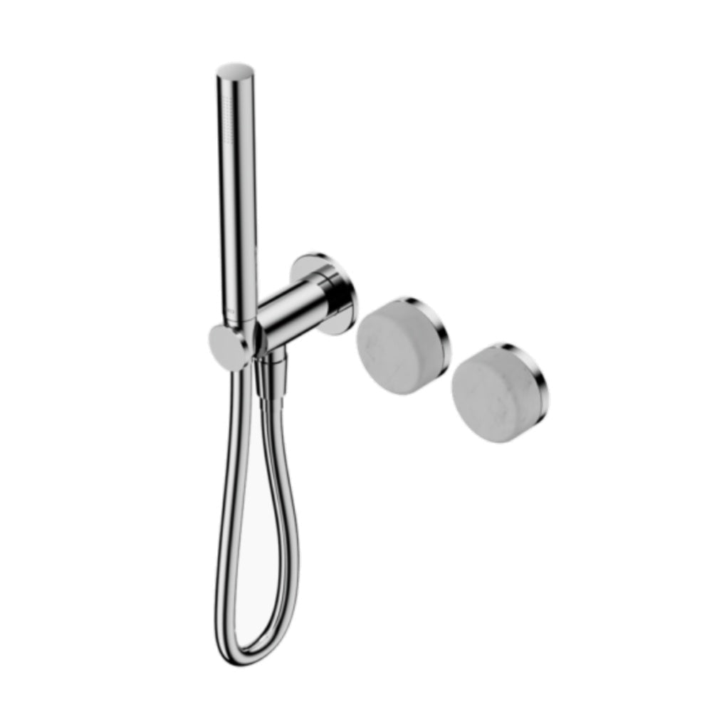 Nero Serenity Progressive Shower System w/ Carrara Handle And Slim Shower Chrome 24E019CH - Hand Showers