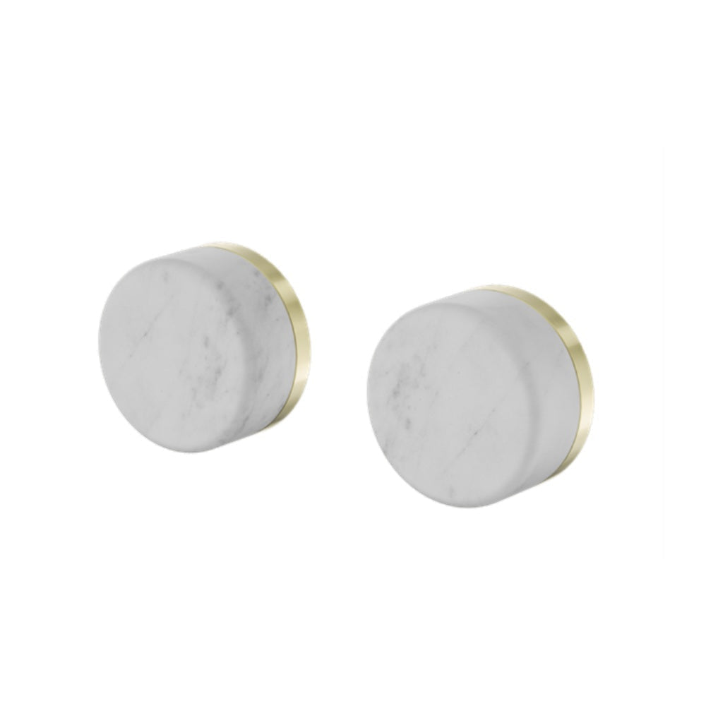 Nero Serenity Wall Top Assembly w/ Carrara Handle Brushed Gold 24D005BG - Bathroom Wall Mixers