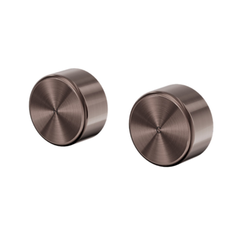 Nero Serenity Wall Top Assembly w/ Metal Handle Brushed Bronze 24D010BZ - Bathroom Wall Mixers