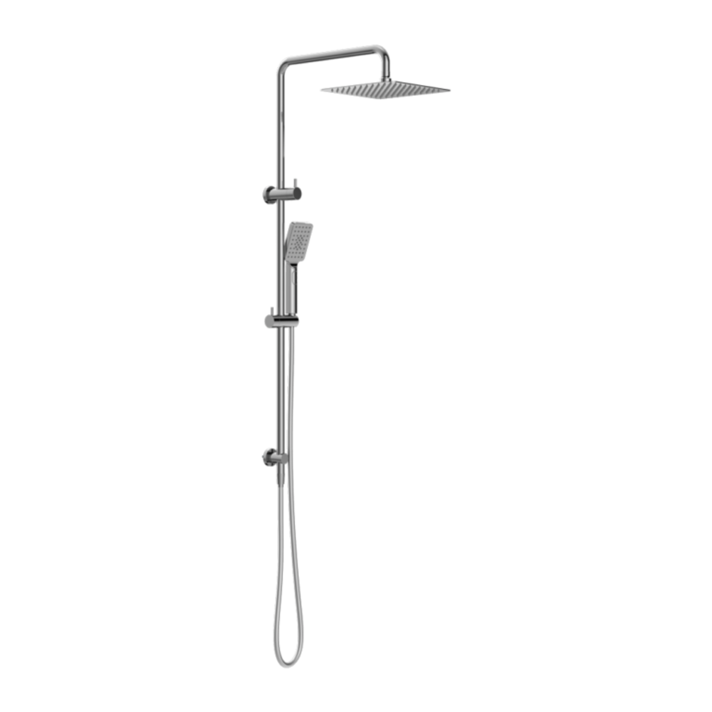 Nero Square Project Twin Shower Chrome NR232105ECH - Twin Showers