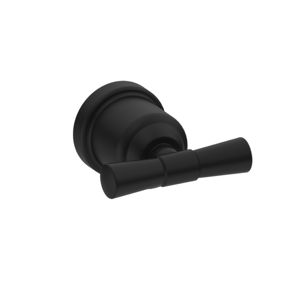 Nero York Double Robe Hook Matte Black NR6982MB - Robe Hooks