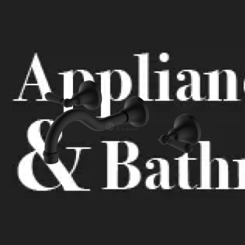 Nero York Wall Basin Set - Matte Black Metal Lever Tapware 3 Piece