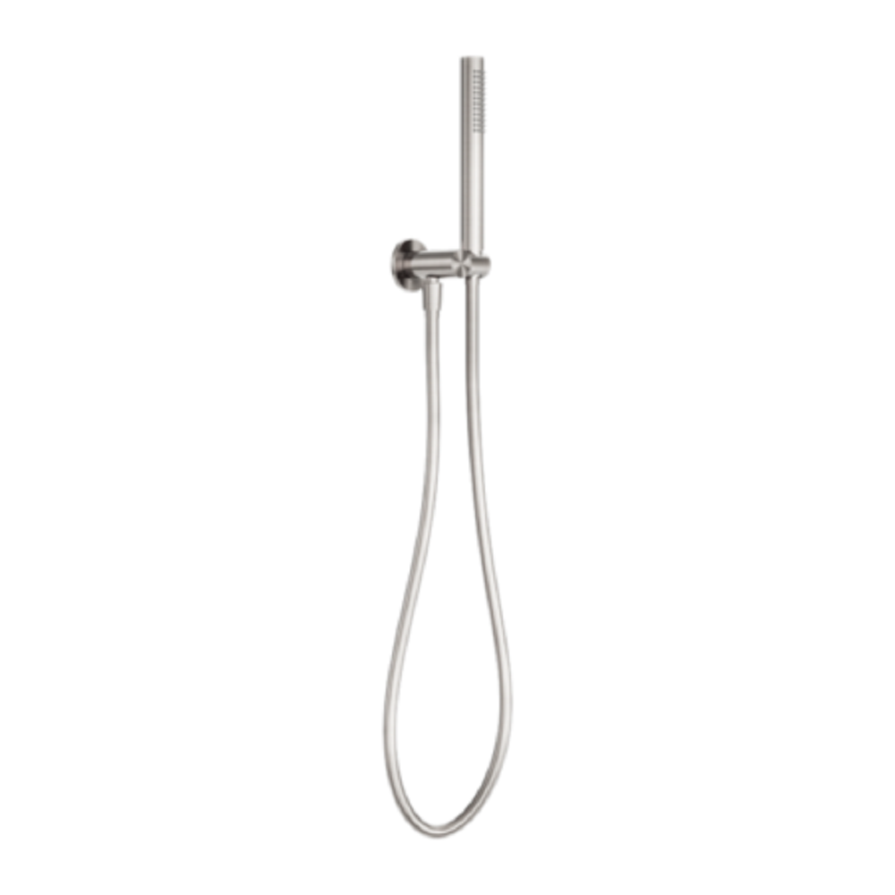 Nero Zen Shower On Bracket with Indoor Shower Hose Brushed Nickel NR162205D02BN - Hand Showers