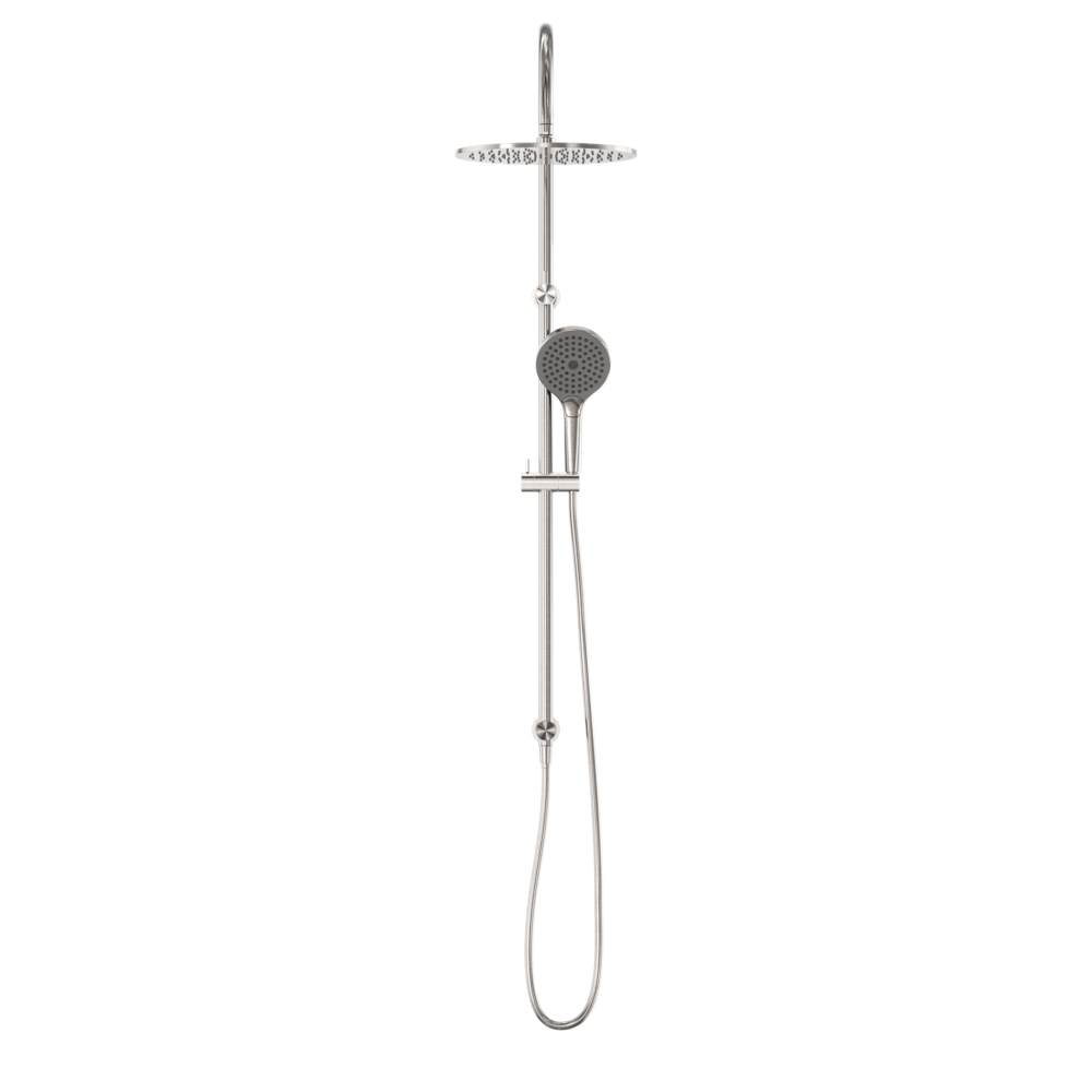 Nero Opal Twin Shower With Air Shower II Brushed Nickel NR251905HBN