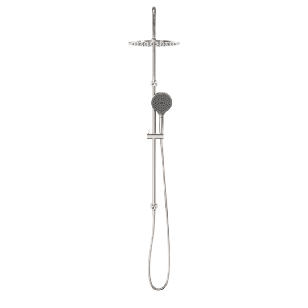Nero Mecca Twin Shower With Air Shower II Brushed Nickel NR221905HBN