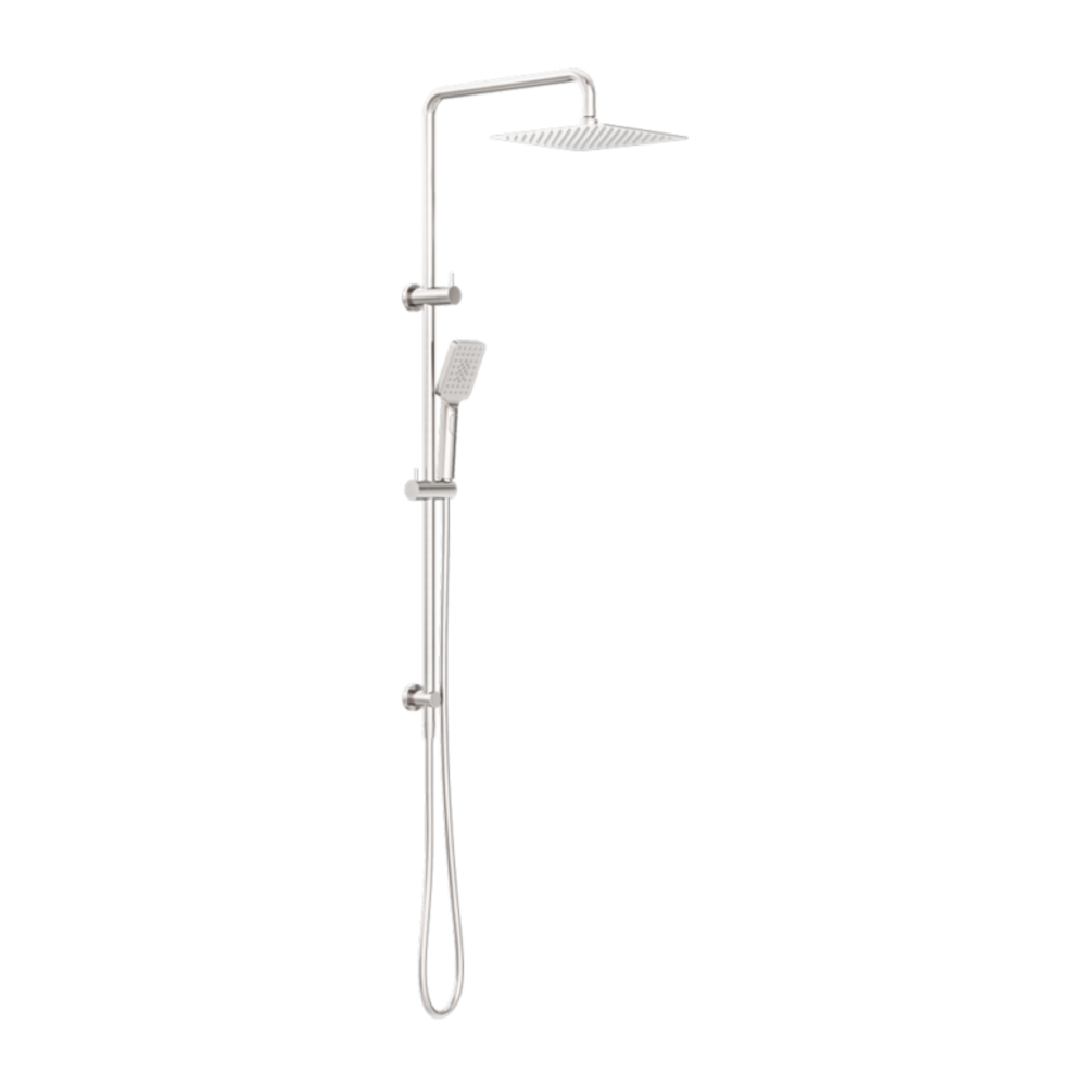 Nero Square Project Twin Shower Brushed Nickel NR232105EBN