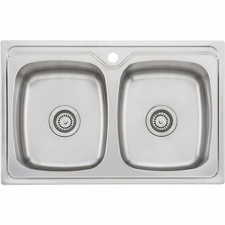 Oliveri Endeavour Ee23Tu Double Bowl Sink Top Mounted Kitchen Sinks