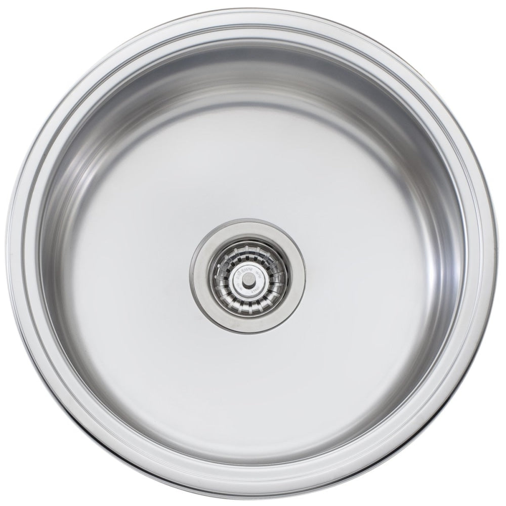 Oliveri Lr510 Solitaire Round Bowl Sink Top Mounted Kitchen Sinks