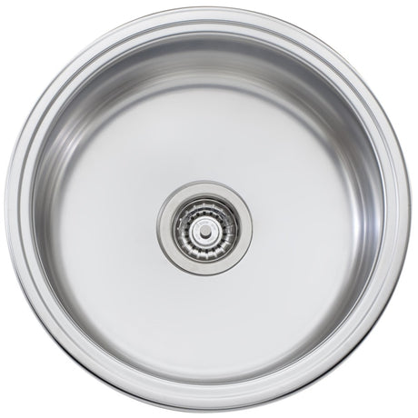 Oliveri Lr510 Solitaire Round Bowl Sink Top Mounted Kitchen Sinks