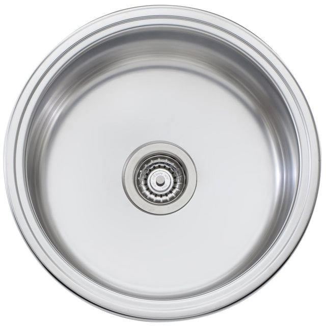 Oliveri Lr510 Solitaire Round Bowl Sink Top Mounted Kitchen Sinks
