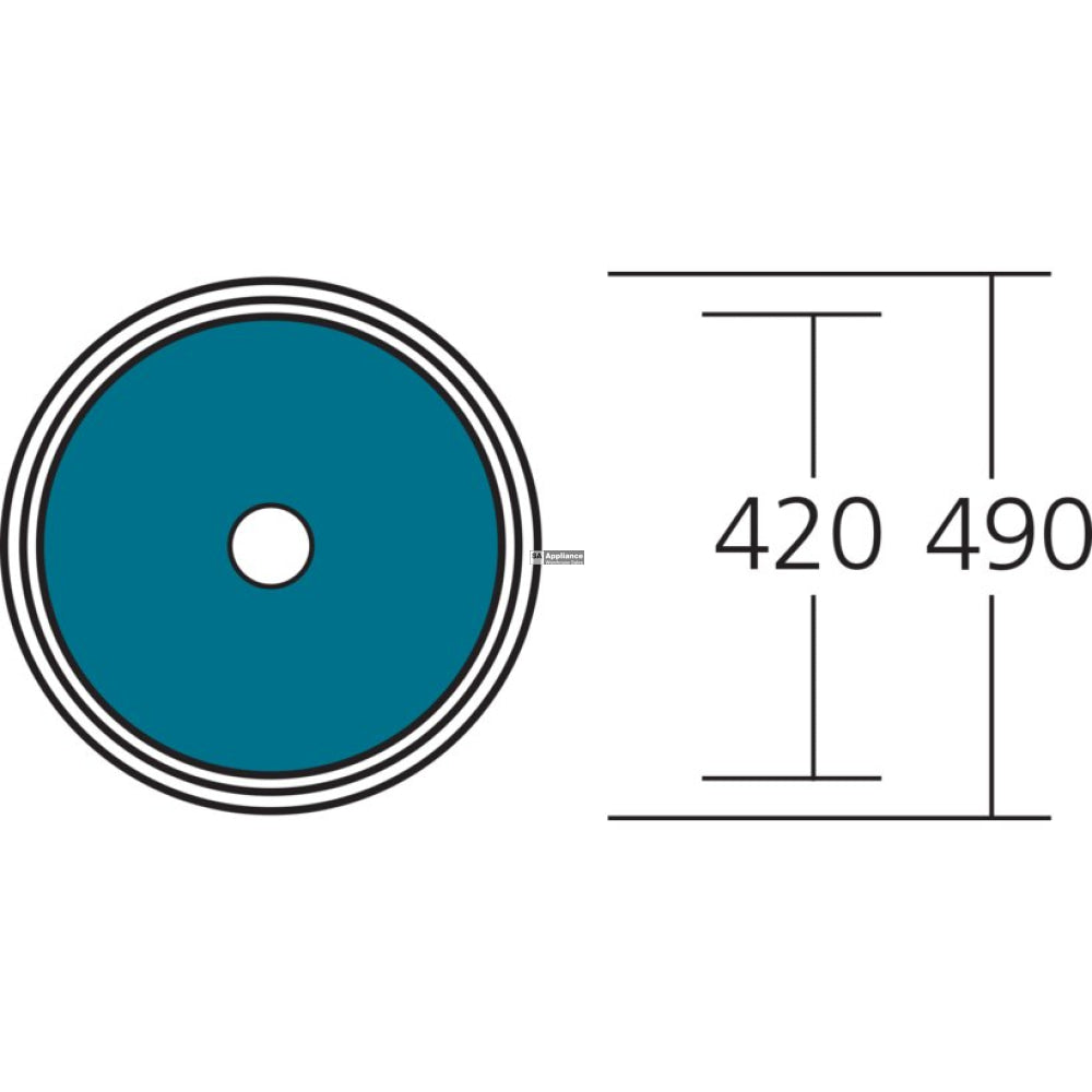 Oliveri Lr510 Solitaire Round Bowl Sink Top Mounted Kitchen Sinks