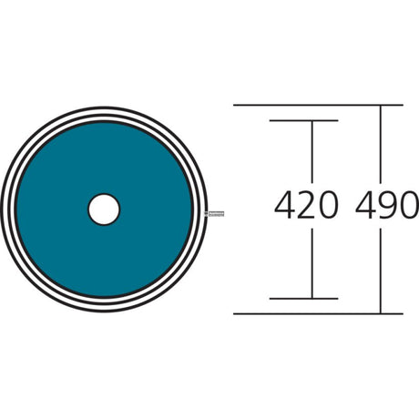 Oliveri Lr510 Solitaire Round Bowl Sink Top Mounted Kitchen Sinks